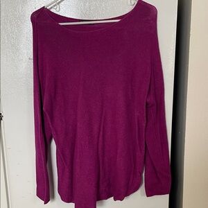 Made In Italy Women's Magenta Long Sleeve Top 20”